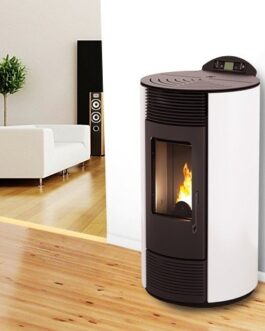 Poêle à granulés MODERNA SMART 8.7 kW rond blanc