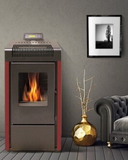 Poêle à granulés BELLEZA CARINO 9 kW Bordeaux